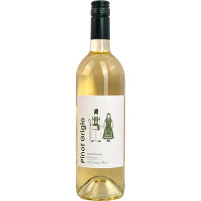 Pinot Grigio 2024 Moldawien Weißwein  Vegan trocken BARRIQUE Edition Salcuta Moldawien 750ml-Fl