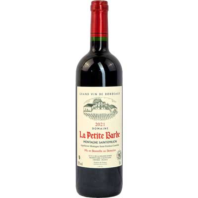 Domaine La Petite Barde 2021 Montagne St.Emilion AOC Rotwein   trocken Domaine de la Grande Barde Bordeaux St-Emilion Frankreich 750ml-Fl