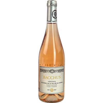 Bacchus 2023 Ventoux AOC Rosewein Bio  trocken Vignobles de la Vallee du Rhone Rhone Frankreich 750ml-Fl