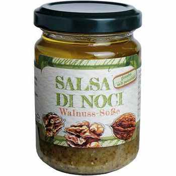 Walnuss Pesto  Salsa di Noci   Vegetarisch  Azienda Prodotti Genovese Ligurien Italien 130g-Glas
