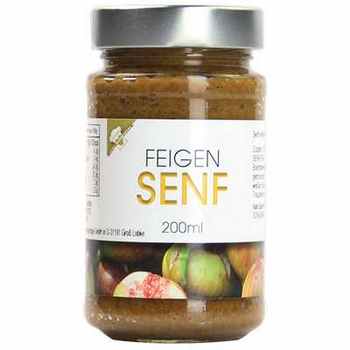 Senf Feigen-Senf  mit Feigen   Vegan  BARRIQUE-Feine Manufaktur hausgemacht Niedersachsen Deutschland 200mlGlas