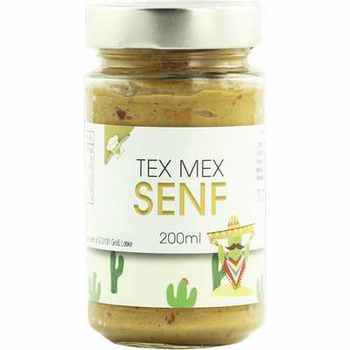 Senf Tex-Mex-Senf  Tex-Mex-Senf   Vegan  BARRIQUE-Feine Manufaktur hausgemacht Niedersachsen Deutschland 200mlGlas