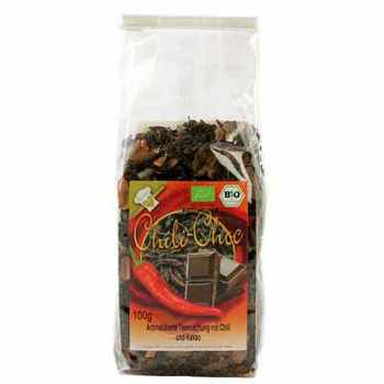 Tee schwarz 'Chili-Choc'  Schwarztee-Mischung  Bio Vegan  hausgemacht BARRIQUE-Feine Manufaktur Niedersachsen Deutschland 100g-Pack