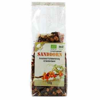 Tee Früchte 'Sanddorn'  Früchtetee-Mischung  Bio Vegan  BARRIQUE-Feine Manufaktur hausgemacht Niedersachsen Deutschland 100g-Pack