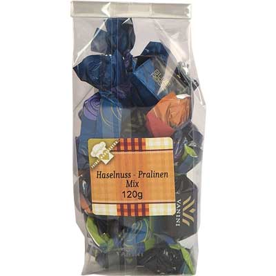 Pralinen Mix  120g Haselnuss-Pralinen   Vegetarisch  Cioccolatieri Vanini Lombardei Italien 120g-Pack