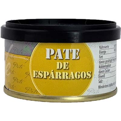 Pat&eacute; de Esp&aacute;rragos  Spargelpaste   Vegan  BARRIQUE-Feine Manufaktur  Spanien 100g-Dose