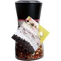 Feuer und Flamme Gewürz  in Gewürzmühle  Bio Vegan  BARRIQUE-Feine Manufaktur hausgemacht Hamburg Deutschland 80g-Glas