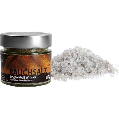 Meersalz Rauch Malt Whisky  210g Nachfüllglas   Vegan  BARRIQUE-Feine Manufaktur hausgemacht Niedersachsen Deutschland 210g-Glas