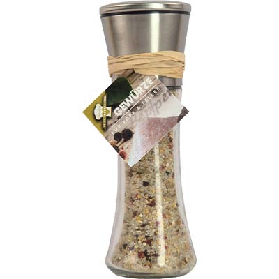 Salz Fisch-Salz  in Salzmühle  Bio Vegan  BARRIQUE-Feine Manufaktur hausgemacht Niedersachsen Deutschland 170g-Pack