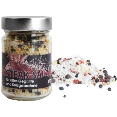 Salz Steak-Salz  170g Nachfüllglas  Bio Vegan  BARRIQUE-Feine Manufaktur hausgemacht Niedersachsen Deutschland 170g-Glas