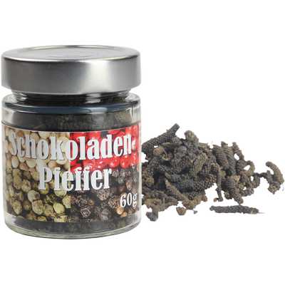 Pfeffer Schokoladenpfeffer  Pippali-Pfeffer   Vegan  BARRIQUE-Feine Manufaktur Himalaya Nepal 60g-Glas