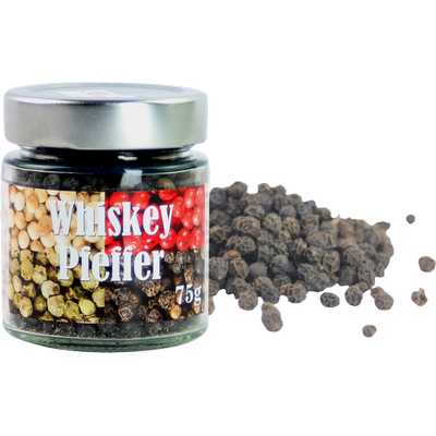 Pfeffer Whiskypfeffer  75g Nachfüllglas   Vegan  BARRIQUE-Feine Manufaktur hausgemacht Niedersachsen Deutschland 75g-Glas