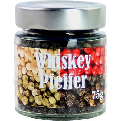 Pfeffer Whiskypfeffer  75g Nachfüllglas   Vegan  BARRIQUE-Feine Manufaktur hausgemacht Niedersachsen Deutschland 75g-Glas