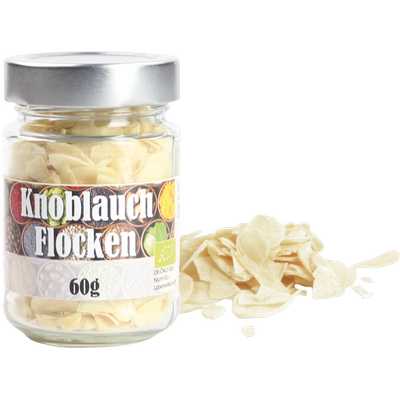 Knoblauch-Flocken  getrockneter Knoblauch   Vegan  BARRIQUE-Feine Manufaktur  China 60g-Glas
