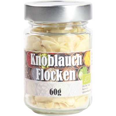 Knoblauch-Flocken  getrockneter Knoblauch   Vegan  BARRIQUE-Feine Manufaktur  China 60g-Glas