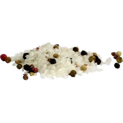 Meersalz mit buntem Pfeffer  Pfeffersalz  Bio Vegan  BARRIQUE-Feine Manufaktur hausgemacht Niedersachsen Deutschland 160g-Glas