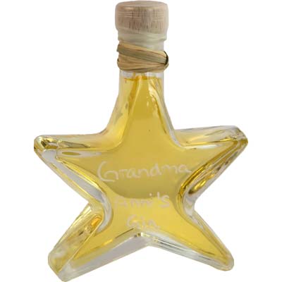 Grandma Anni's Gin Liqueur  Präsent Gin Likör Stern   Vegan  BARRIQUE-Weihnachtsflaschen Niedersachsen Deutschland 200ml-Fl
