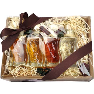 Präsent 'Papa's Rumreise'  Präsentkorb 4 Sorten Rum     BARRIQUE-Präsentservice  Deutschland 1Stück
