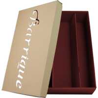 Geschenkschatulle 3er bordeaux